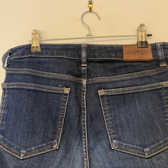 Ralph Lauren Denim Jeans Straight Leg Dark Wash Size 6 Inseam 29 Inch - Picture 11 of 16